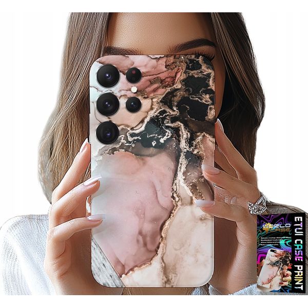 Etui Per Samsung Galaxy S22 Ultra - Elegante Design Moderno Marmale + File-image