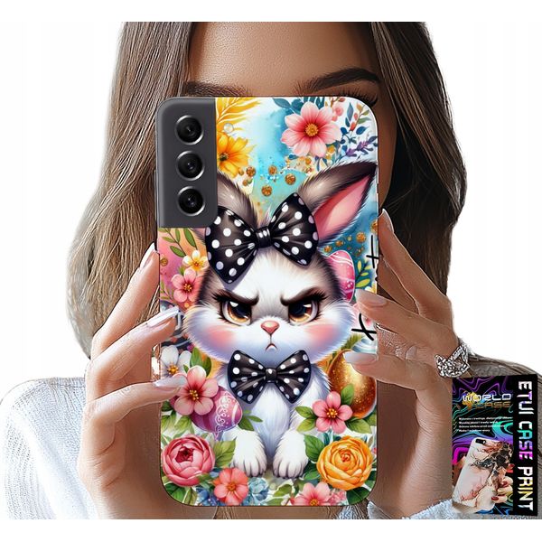 Custodia Per Samsung Galaxy S22 - Coniglio Pasquale, Lepre, Uova + Vetro-image