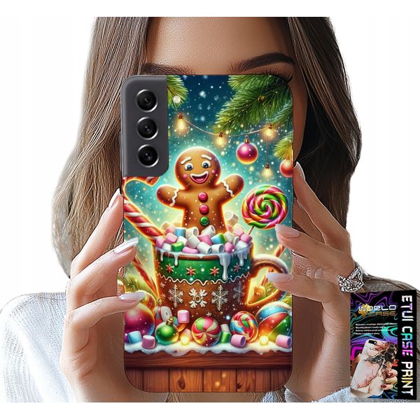 Custodia Per Samsung Galaxy S21 - Disegni Natalizi Pan Di Zenzero + Vetro-image