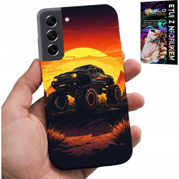Custodia Per Samsung Galaxy S22 - Monstertruck, Camion, Disegni + Vetro-image