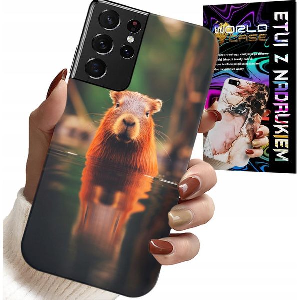 Etui Per Samsung Galaxy S21 Ultra - Capibara Dolce, Capibara, Design Multiplo-image