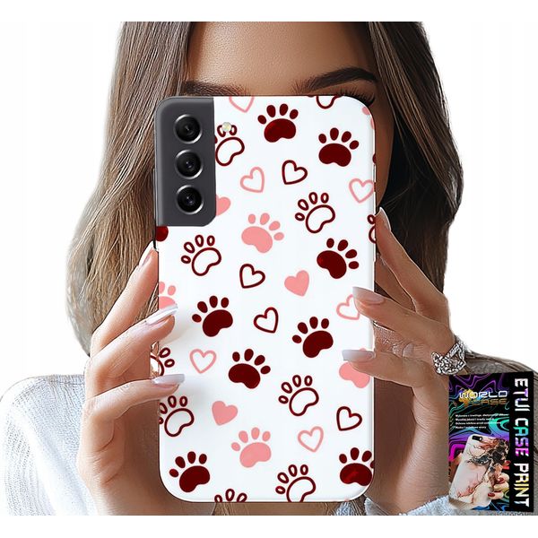 Custodia Per Samsung Galaxy S21 - Zampe Di Cane Su Sfondo Bianco, Cane, Gatto, Orso-image
