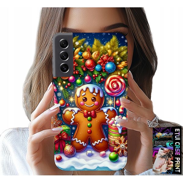 Custodia Per Samsung Galaxy S22 - Pan Di Zenzero, Disegni Di Caramelle + Vetro-image