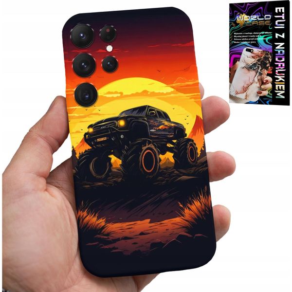 Etui Per Samsung Galaxy S23 Ultra - Monstertruck, Truck, Wzzorts + Folia-image