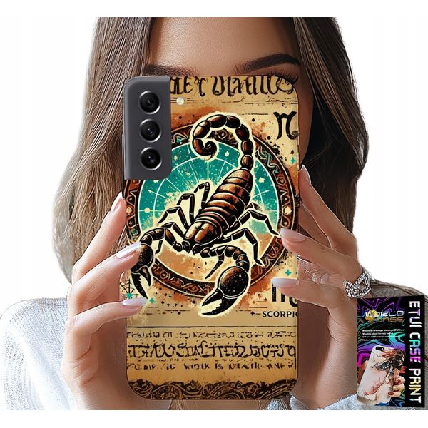 Custodia Per Samsung Galaxy S21 - Segno Zodiacale Scorpio Astronomia + Lamina-image