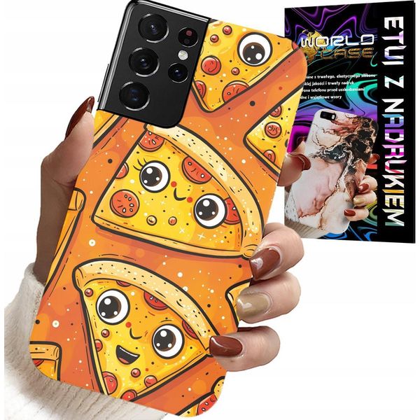 Etui Per Samsung Galaxy S21 Ultra - Caso Pizza Dolce + File-image