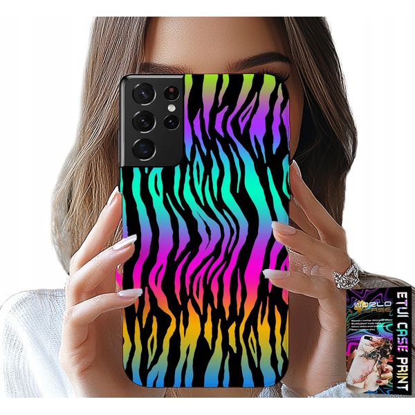 Etui Per Samsung Galaxy S21 Ultra - Custodia A Colori Asstrattivi + Folia-image
