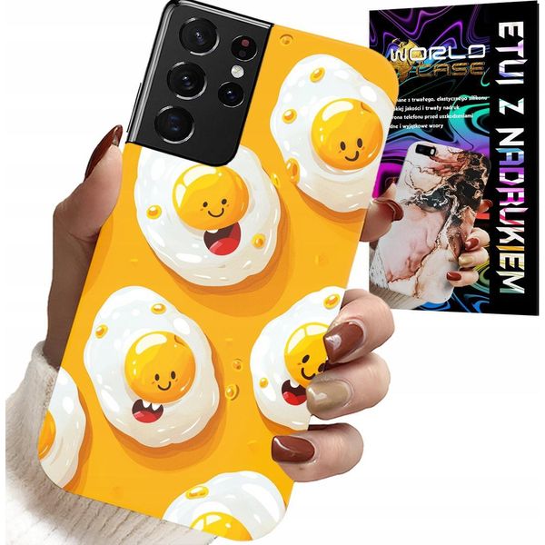Etui Per Samsung Galaxy S21 Ultra - Caso Uova Sorridenti + File-image