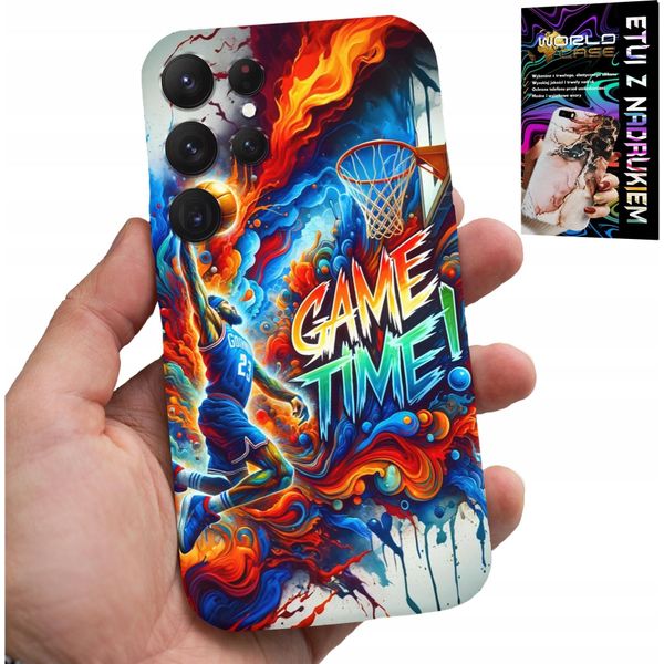 Etui Per Samsung Galaxy S23 Ultra - Basket Nba Game Time, Caso + Foil-image