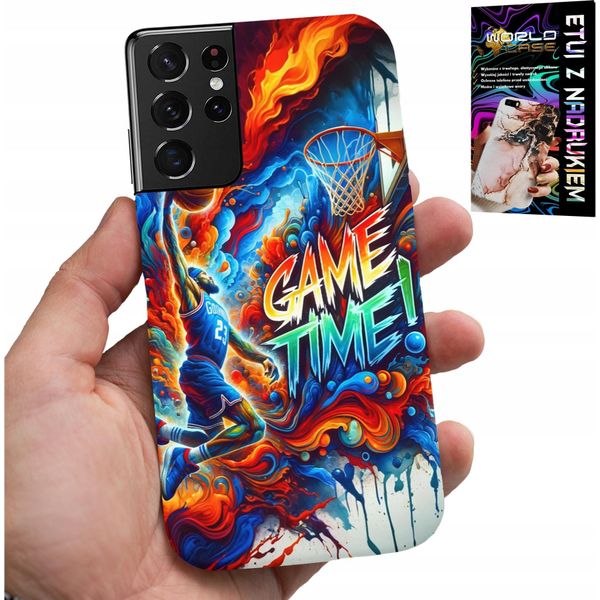 Etui Per Samsung Galaxy S21 Ultra - Basket Nba Game Time, Caso + Foil-image