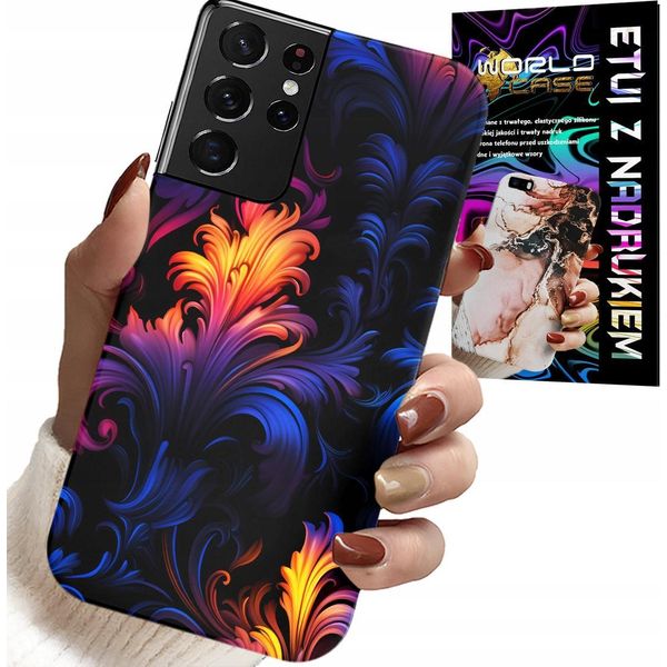 Etui Per Samsung Galaxy S21 Ultra - Design A Colori Asstrattivi + File-image