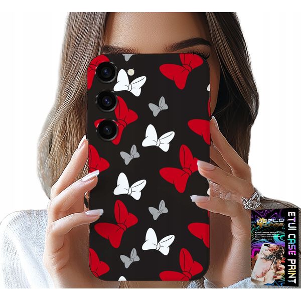 Custodia Per Samsung Galaxy S23 - Fiocchi Di Topo Rossi E Bianchi, Design-image