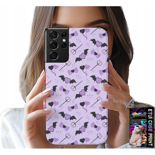 Etui Per Samsung Galaxy S21 Ultra - Design Moderno Cuori Coccoli Cartone-image