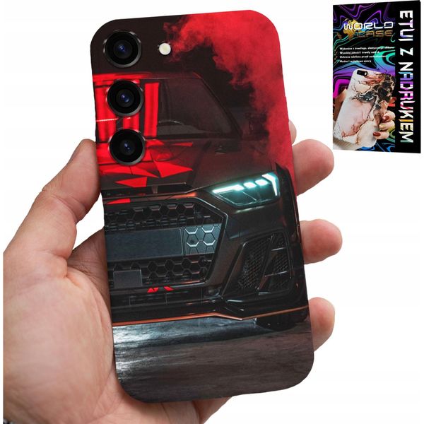 Custodia Per Samsung Galaxy S23 - Auto Sportive, Ventaglio Auto + Vetro-image
