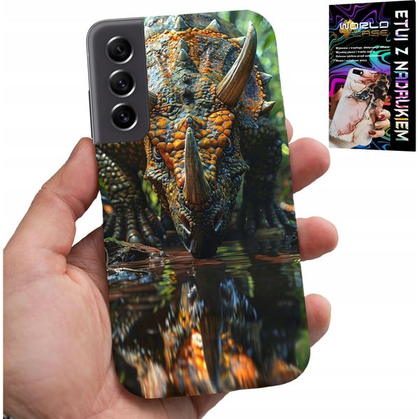 Custodia Per Samsung Galaxy S21 Fe - Custodia Dino Dinosauro Triceratopo-image