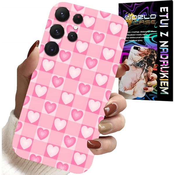 Etui Per Samsung Galaxy S22 Ultra - Caso Cuore Blu + File-image