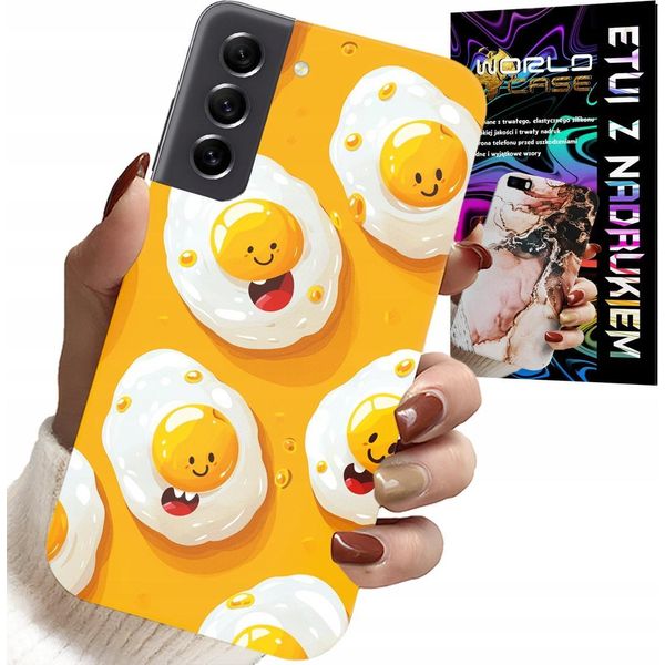 Custodia Per Samsung Galaxy S21 Fe - Custodia Per Uovo Dolce Sorridente + Pellicola-image