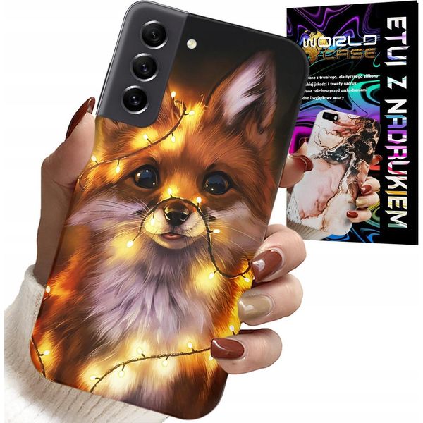 Custodia Per Samsung Galaxy S22 - Dolce Volpe Foresta Animali Custodia + Vetro-image