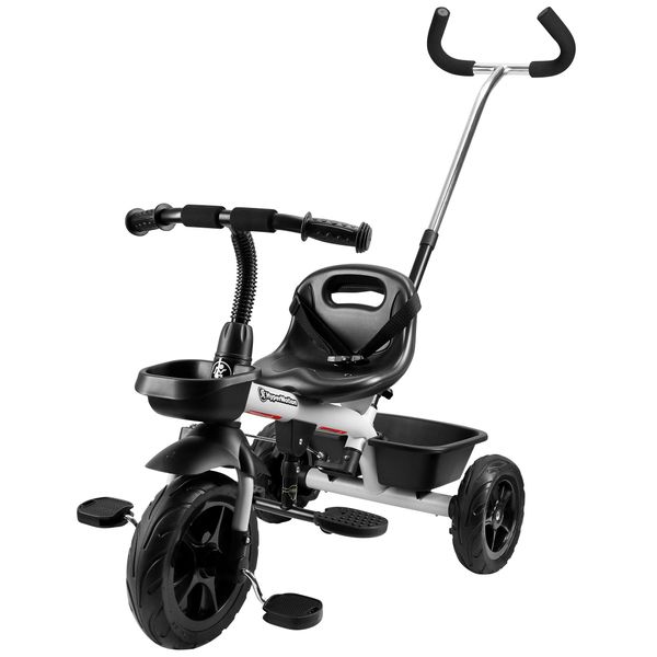 Triciclo Hypermotion Tobi Vector - Ruote Gonfiabili Permanenti + Maniglione Di Spinta. Colore: Grigio Chiaro.-image