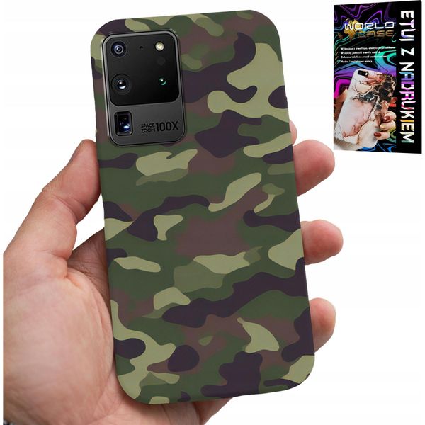 Custodia Etui Per Samsung Galaxy S20 Ultra - Moro, Colore Militare-image