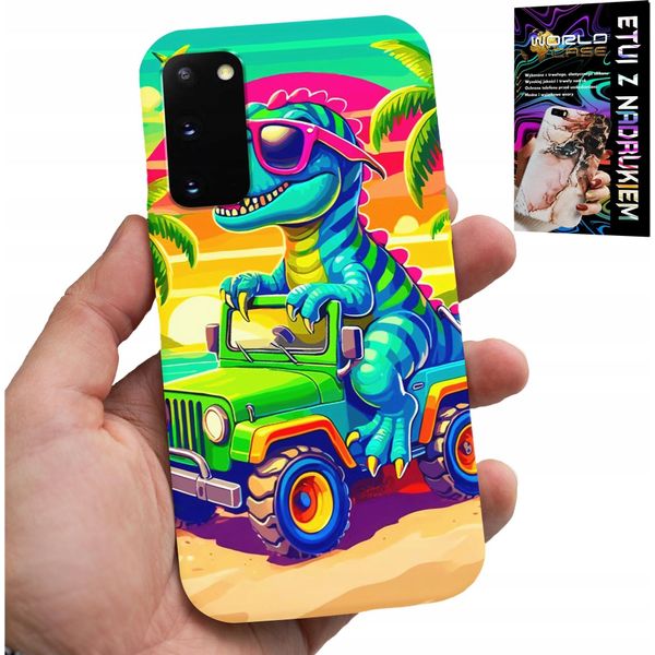 Custodia Per Samsung Galaxy S20 - Dinosauro In Un Camion Per Bambini-image