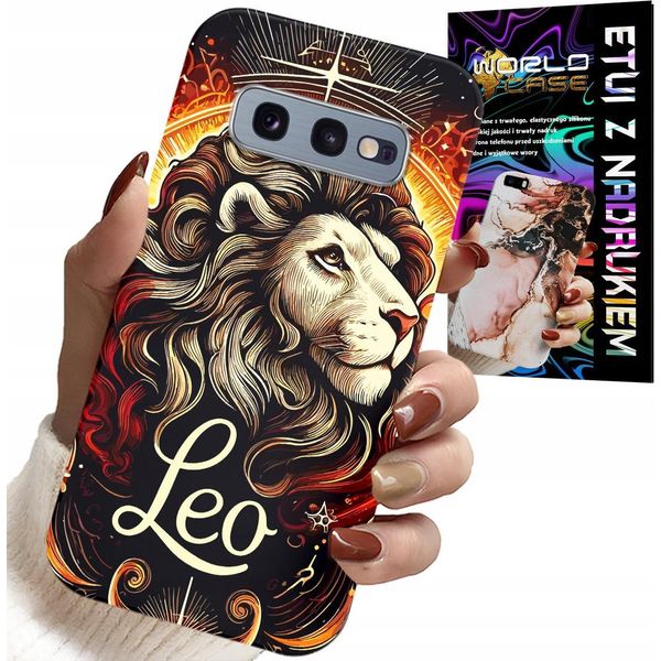 Custodia Per Samsung Galaxy S10E - Leone, Segno Zodiacale Astronomico, Custodia + Pellicola-image