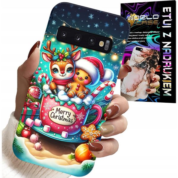 Custodia Per Samsung Galaxy S10 Plus - Renna Di Pan Di Zenzero Buon Natale-image