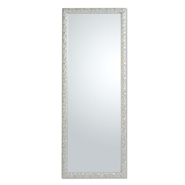 Mo.Wa Specchio Specchio Da Parete Moderno Argento A Figura Intera 55X145 Cornice In Legno Classico Camera Da Letto Corridoio Poltrona Specchio Guardaroba Specchio Medicazione W-image