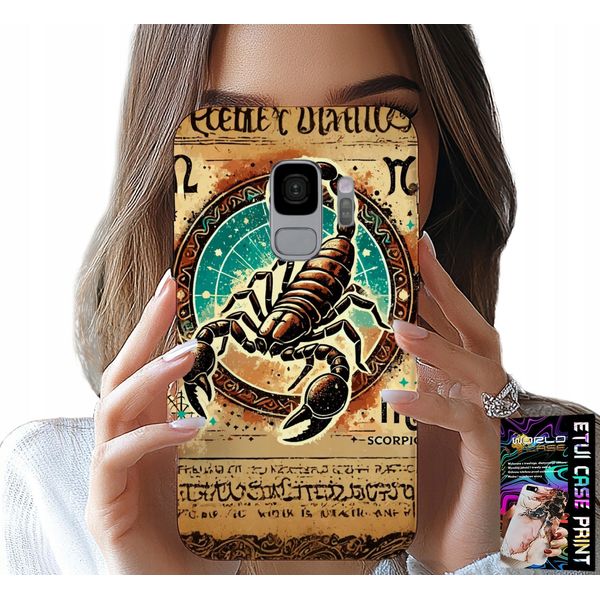 Custodia Per Samsung Galaxy S9 - Segno Zodiacale Scorpio Astronomia + Lamina-image