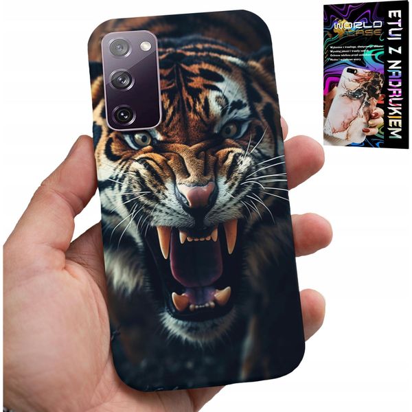 Custodia Per Samsung Galaxy S20 Lite - Tigre, Leone, Safari, Animali, Disegni Sulla Schiena-image