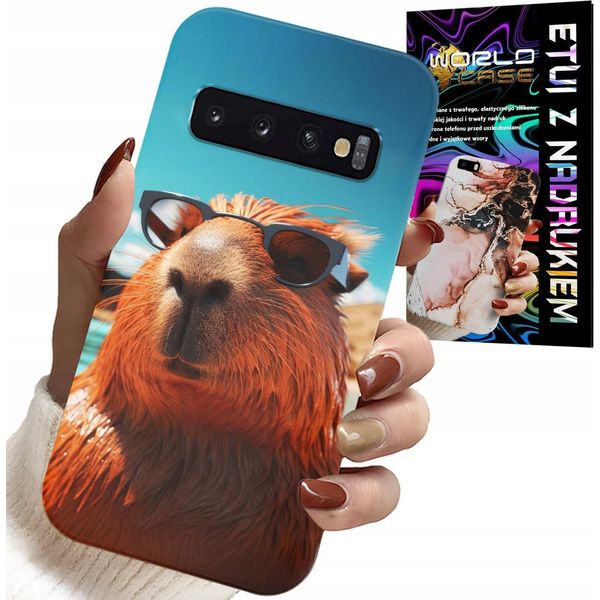 Custodia Per Samsung Galaxy S10 - Dolce Capibara, Custodia Capibara + Pellicola-image
