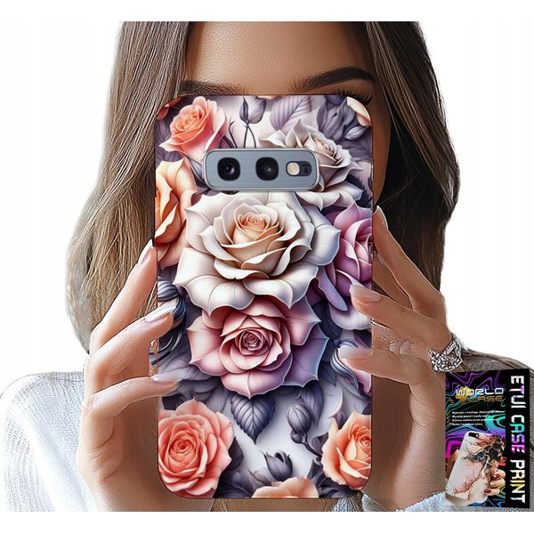 Custodia Per Samsung Galaxy S10E - Design Floreale Rosa Fiori Custodia-image