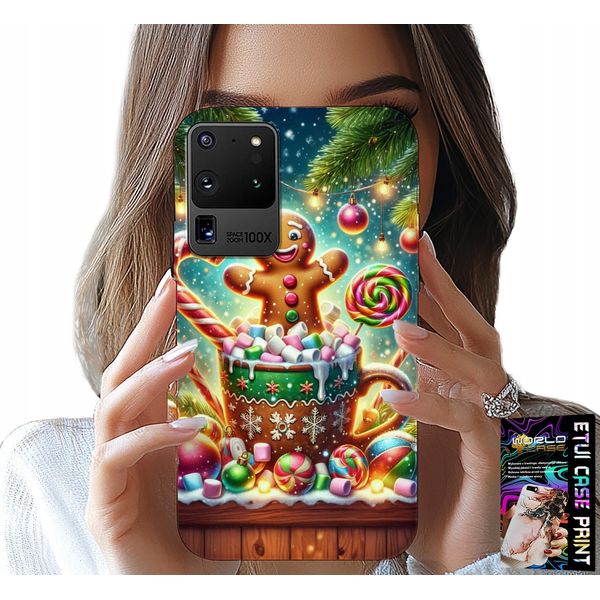 Etui Per Samsung Galaxy S20 Ultra - Ginger Birdies Christmas Premieres +Fole-image