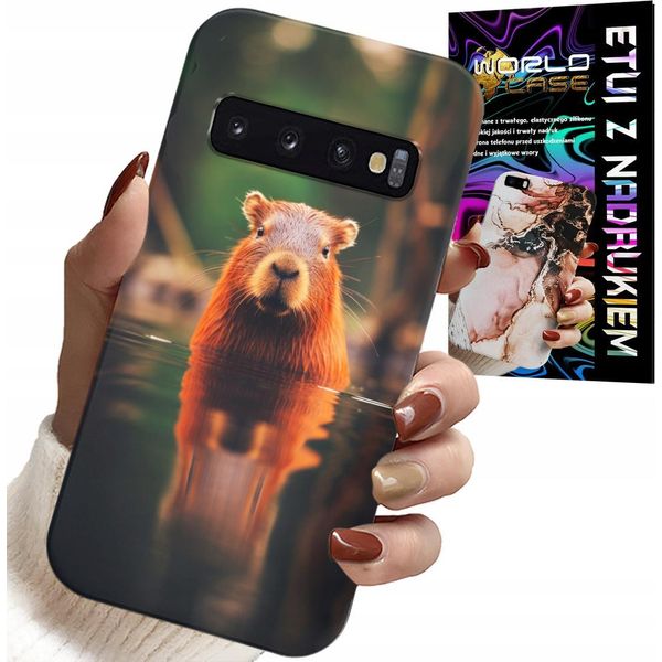 Custodia Per Samsung Galaxy S10 Plus - Capibara Dolce, Capibara, Molti Disegni-image
