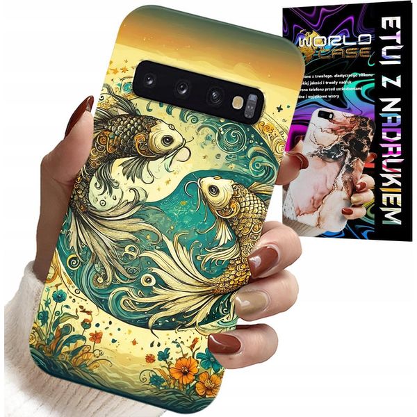 Custodia Per Samsung Galaxy S10 Plus - Segno Zodiacale, Astronomia Pesci + Lamina-image