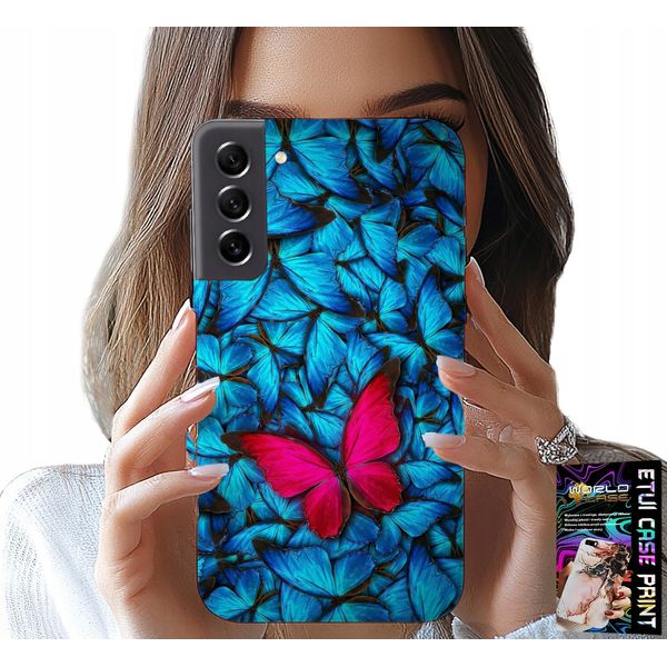 Custodia Per Samsung Galaxy S21 - Farfalla Blu, Farfalla, Disegni Femminili-image