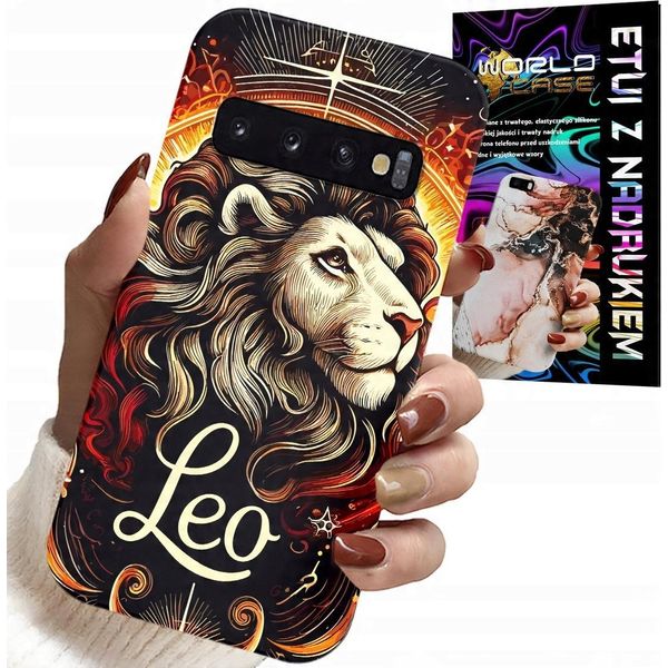 Custodia Per Samsung Galaxy S10 - Leone, Segno Zodiacale Astronomico, Custodia + Pellicola-image