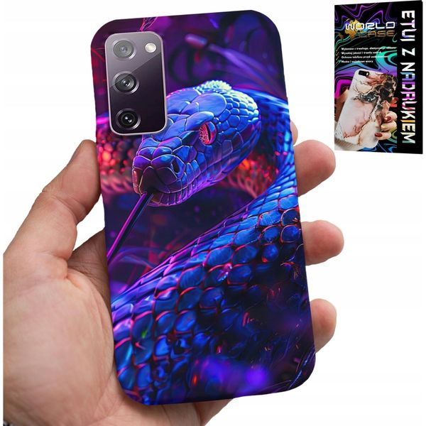 Custodia Per Samsung Galaxy S20 Fe - Serpente Cobra Serpente A Sonagli Custodia Rettile + Pellicola-image