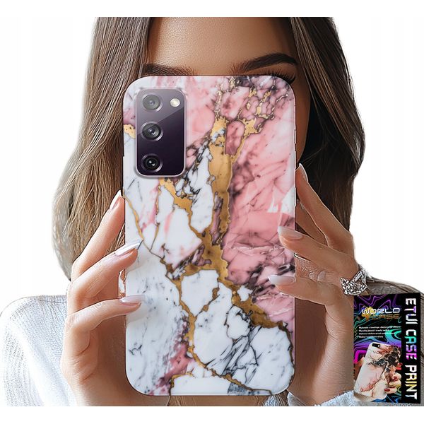 Custodia Per Samsung Galaxy S20 Fe - Marmo Rosa E Bianco, Motivi In Pietra-image