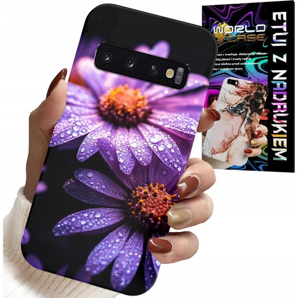 Custodia Per Samsung Galaxy S10 - Custodia Cover Fiori Rosa Margherita-image