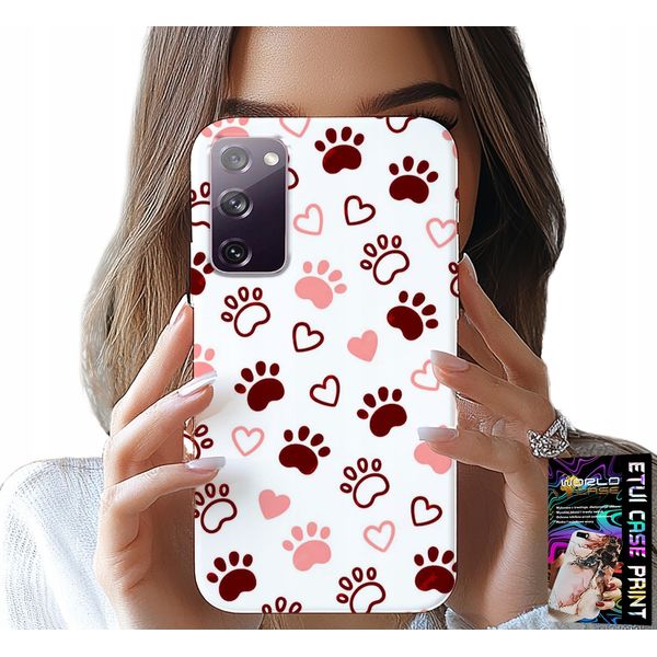 Custodia Per Samsung Galaxy S20 Fe - Zampe Di Cane Su Sfondo Bianco, Cane, Gatto, Orso-image