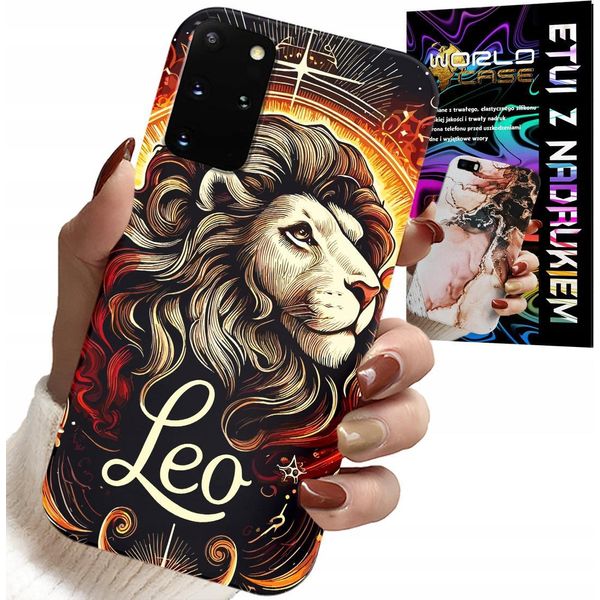 Custodia Per Samsung Galaxy S20 Plus - Leone, Segno Zodiacale Astronomico + Foglio Di Alluminio-image
