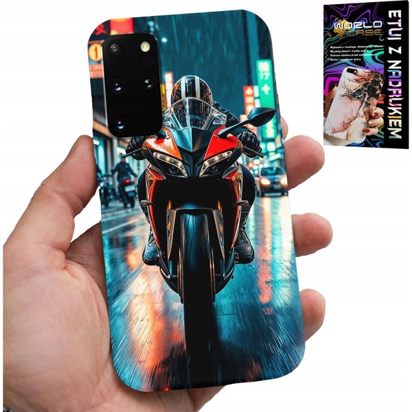 Custodia Per Samsung Galaxy S20 Plus - Moto, Disegni Di Monocicli Di Moto + Pellicola-image