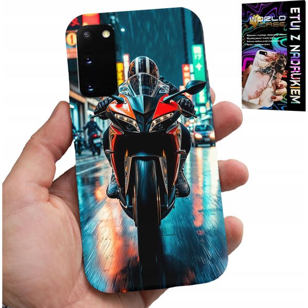 Custodia Per Samsung Galaxy S20 - Moto, Disegni Di Monocicli Di Moto + Pellicola-image