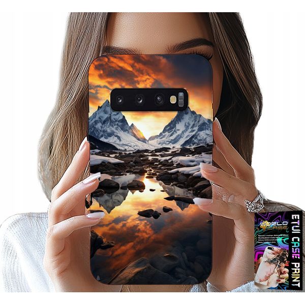 Custodia Per Samsung Galaxy S10 Plus - Torrente, Montagne, Cime, Everest + Film-image