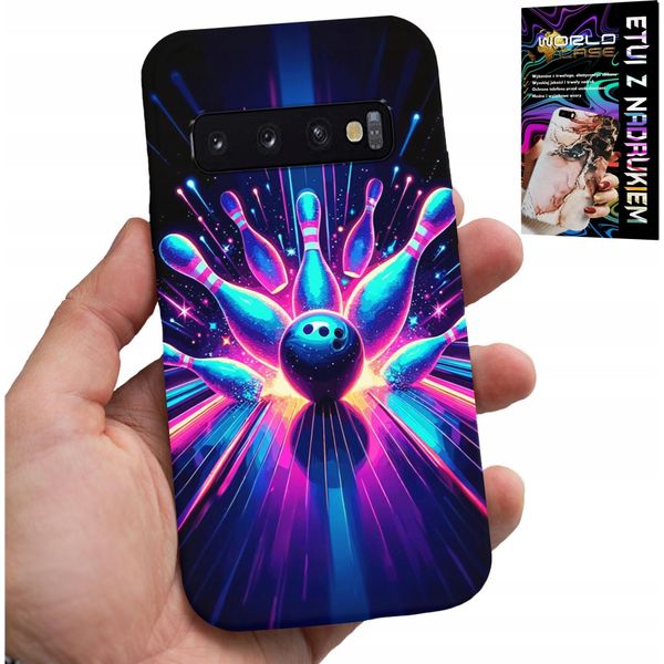 Custodia Per Samsung Galaxy S10 Plus - Cover Bowling Strike, Retro-image