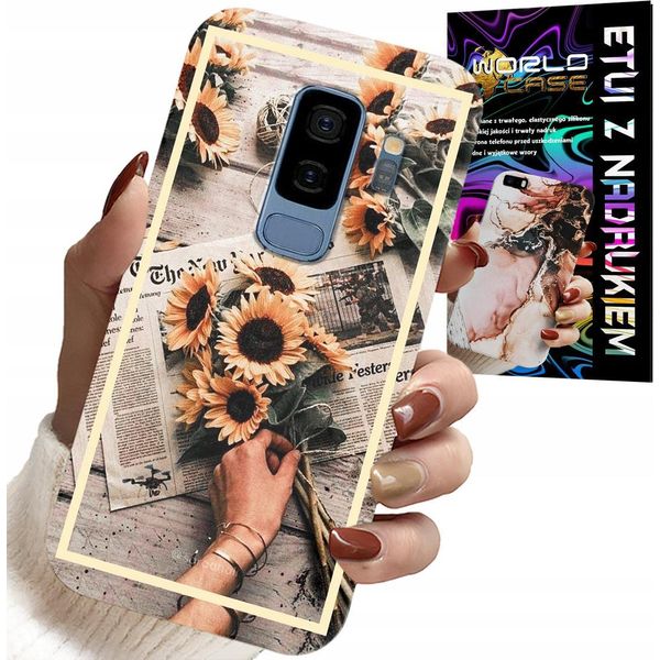 Custodia Per Samsung Galaxy S9 Plus - Motivo Floreale Girasole Sunflower-image