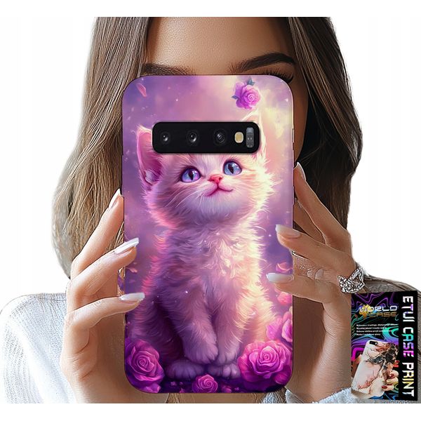 Custodia Per Samsung Galaxy S10 Plus - Gatto Carino, Gatto, Disegni Con Animali-image