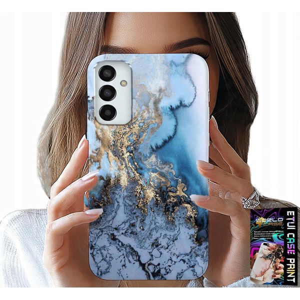 Custodia Per Samsung Galaxy M13 4G - Design Donna In Marmo + Vetro-image
