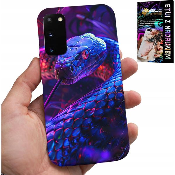 Custodia Per Samsung Galaxy S20 - Serpente Cobra Serpente A Sonagli Custodia Rettile + Pellicola-image